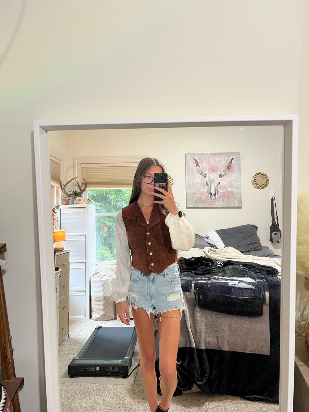 Wilson’s leather suede leather vest